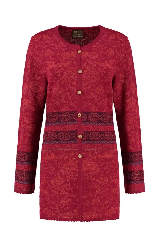 Alpaca Vest Jullieta Rood