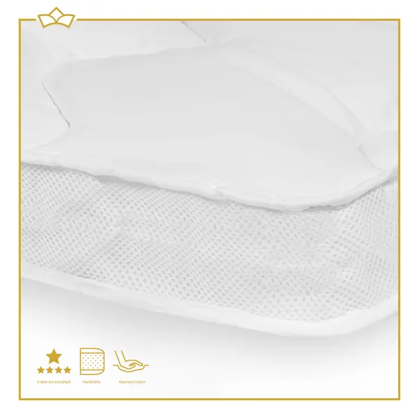 ATTREZZO® 3D air topper – Luxe topdekmatras – Matrastopper – Oplegmatras – Matrasbeschermer