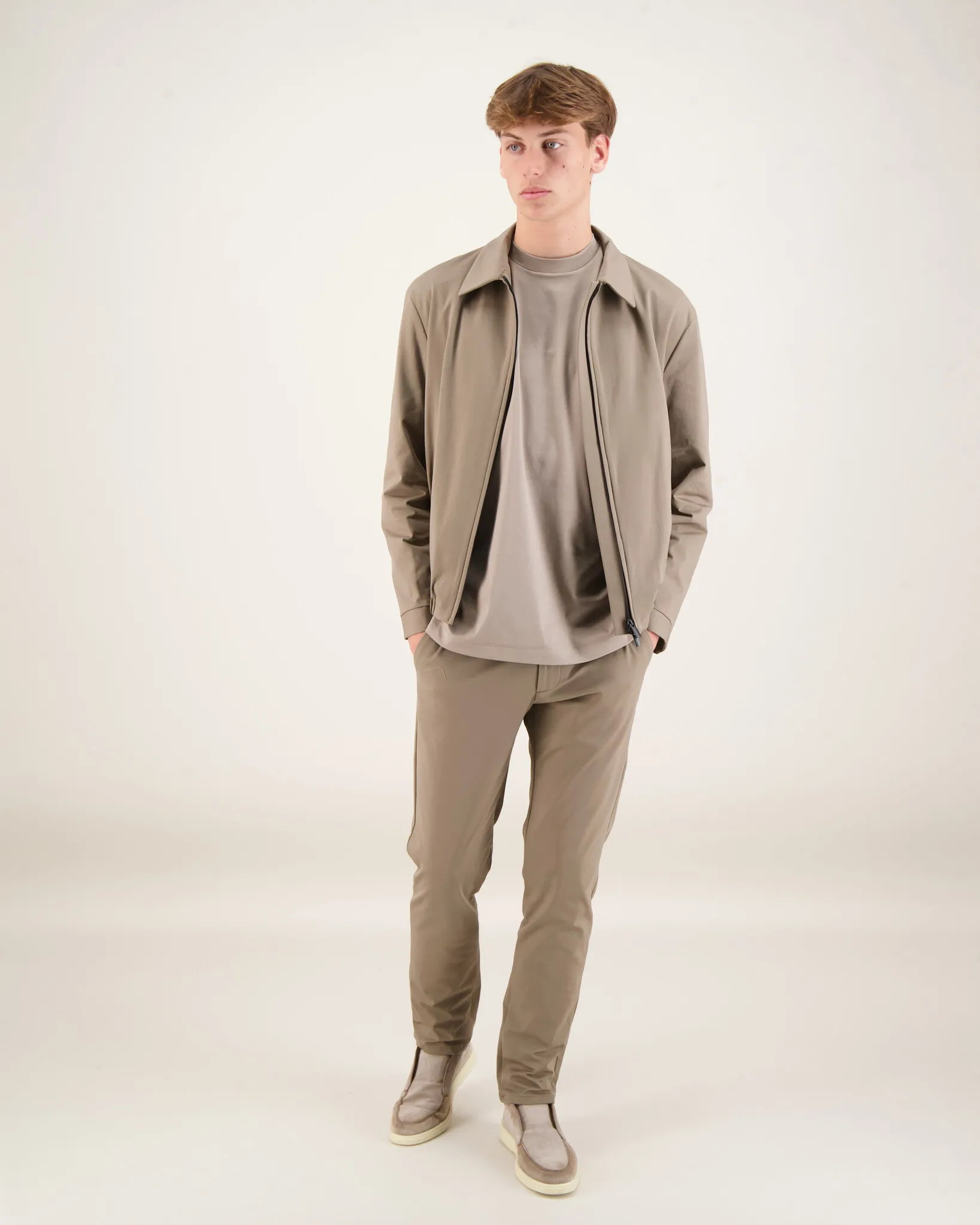 Berwich  Jmiddleman Lined Jacket Greige