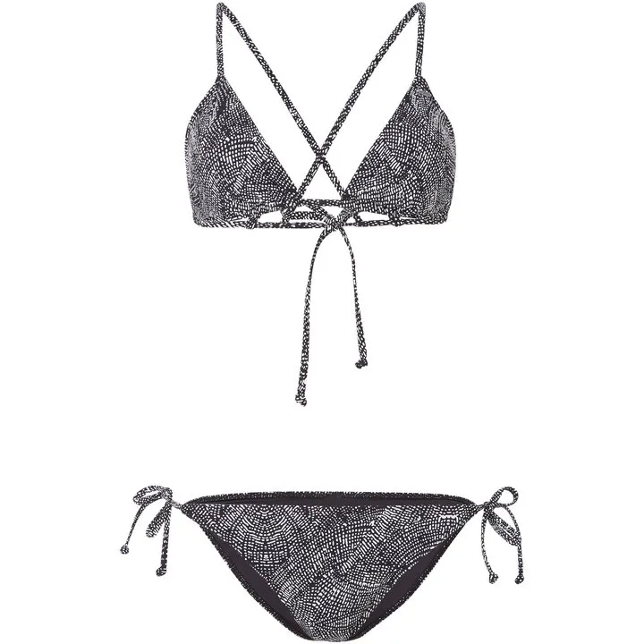 Bikini O'Neill Capri Bondey Mix Bikini Black Aop w/ White