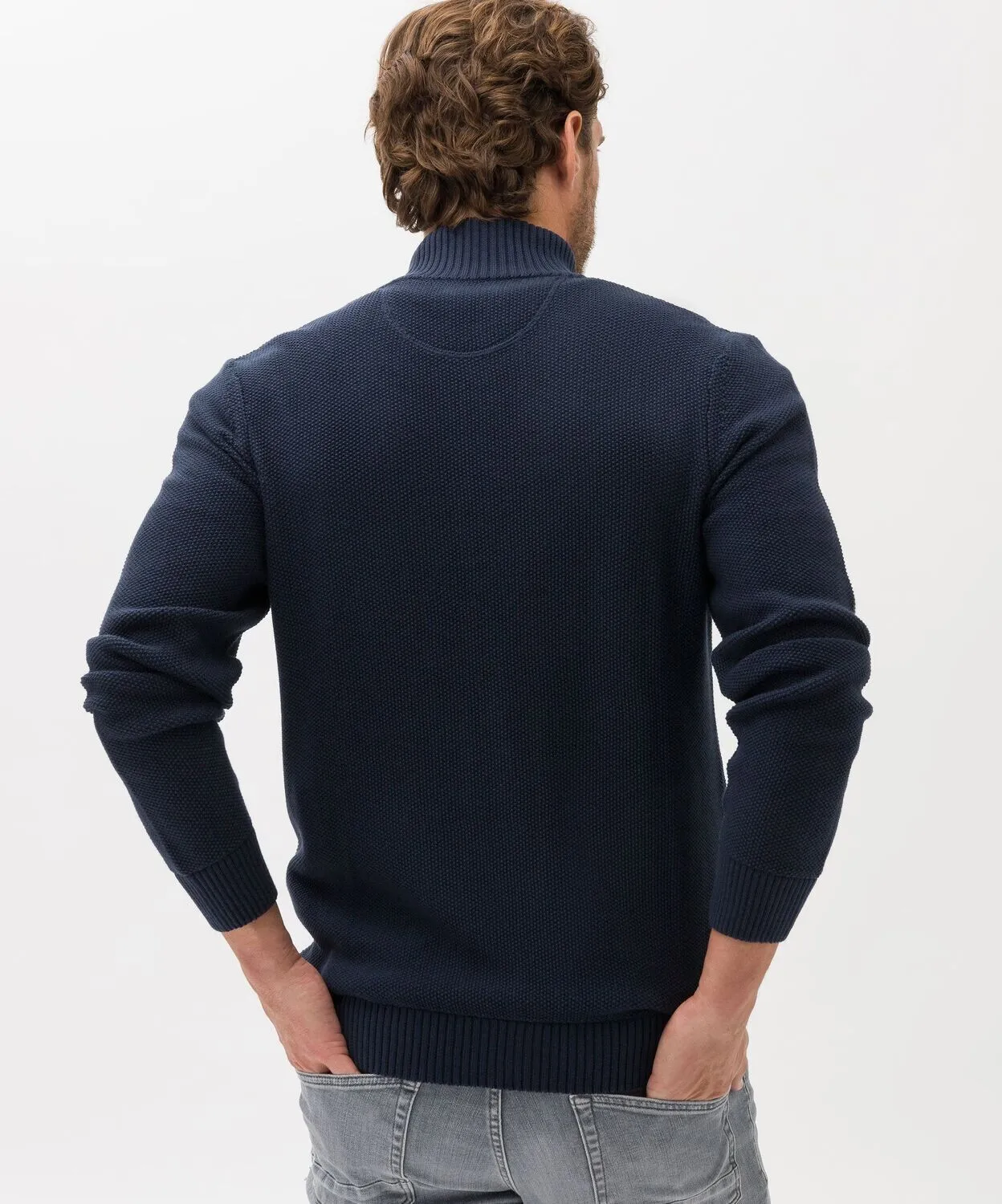 Brax Men cardigan blauw