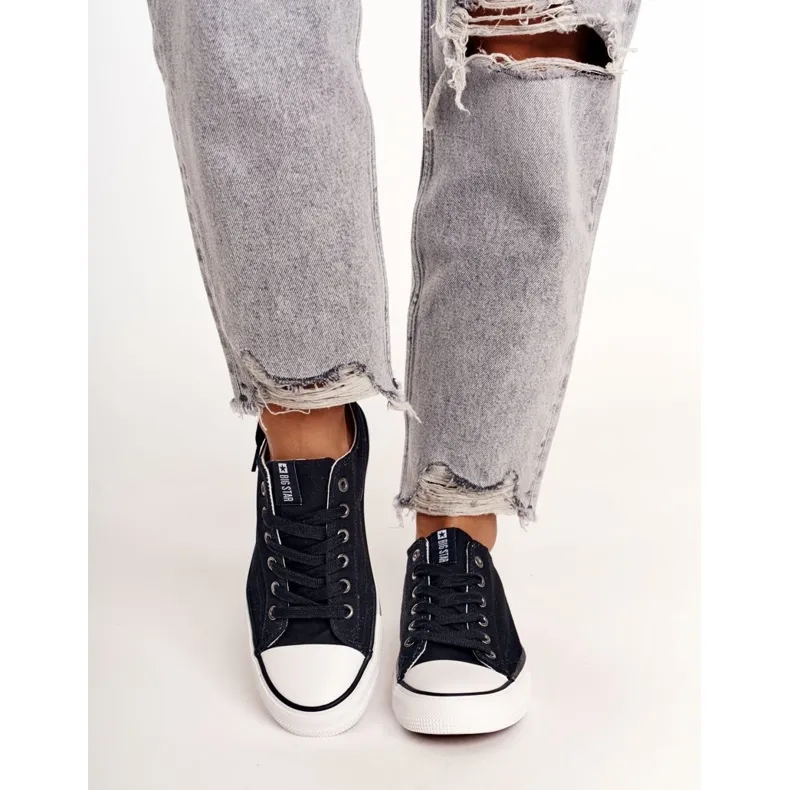 Damessneakers Big Star Rubber Toe Zwart DD274338
