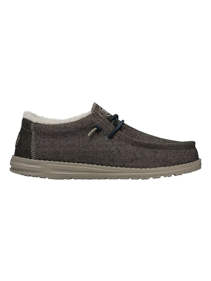 Instappers "Wally Herringbone" bruin