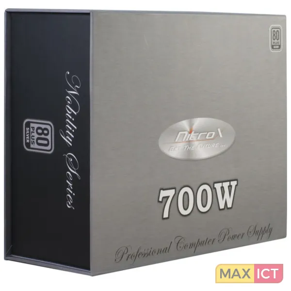 INTER TECH INTERTECH COBA NITROX NOBILITY CN700 NS POWER SUPPLY UNIT 700 W 20+4 PIN ATX ATX ZWART, ORANJE