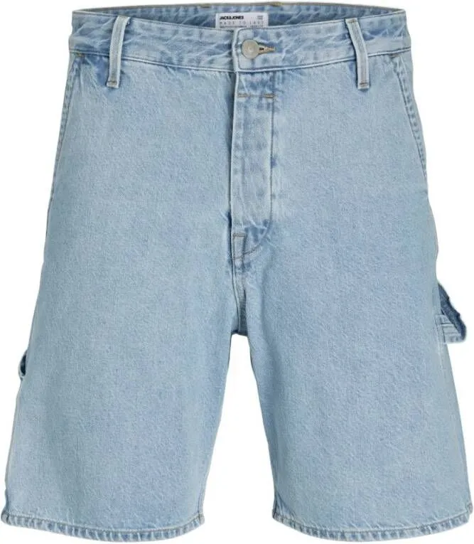 JACK & JONES JEANS INTELLIGENCE loose fit short JJITONY JJCARPENTER blue denim