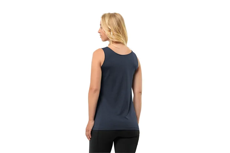 Jack Wolfskin Crosstrail tank nachtblauw dames