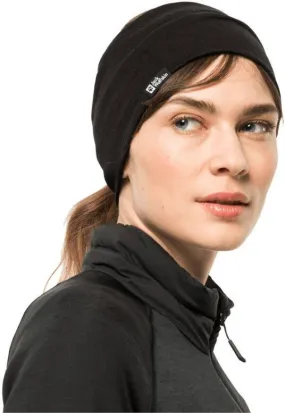Jack Wolfskin Merino Headband Merinos hoofdband one size zwart black