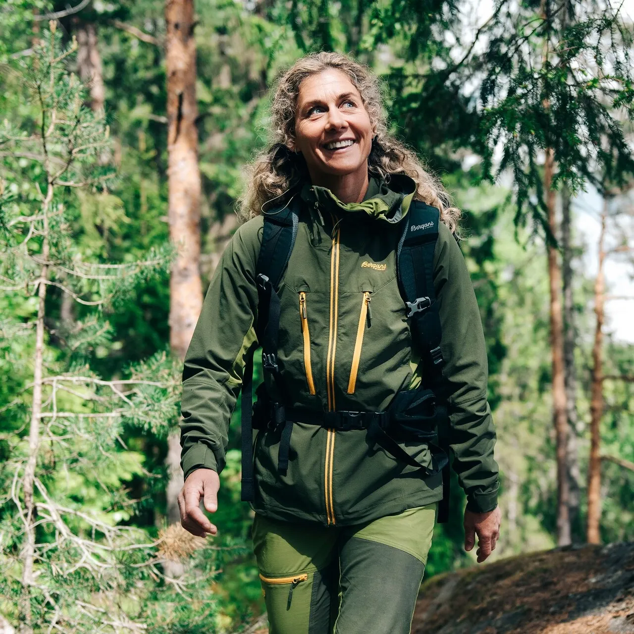 Jas Bergans Women Cecilie Mountain Softshell Navy Blue/Misty Sky Blue