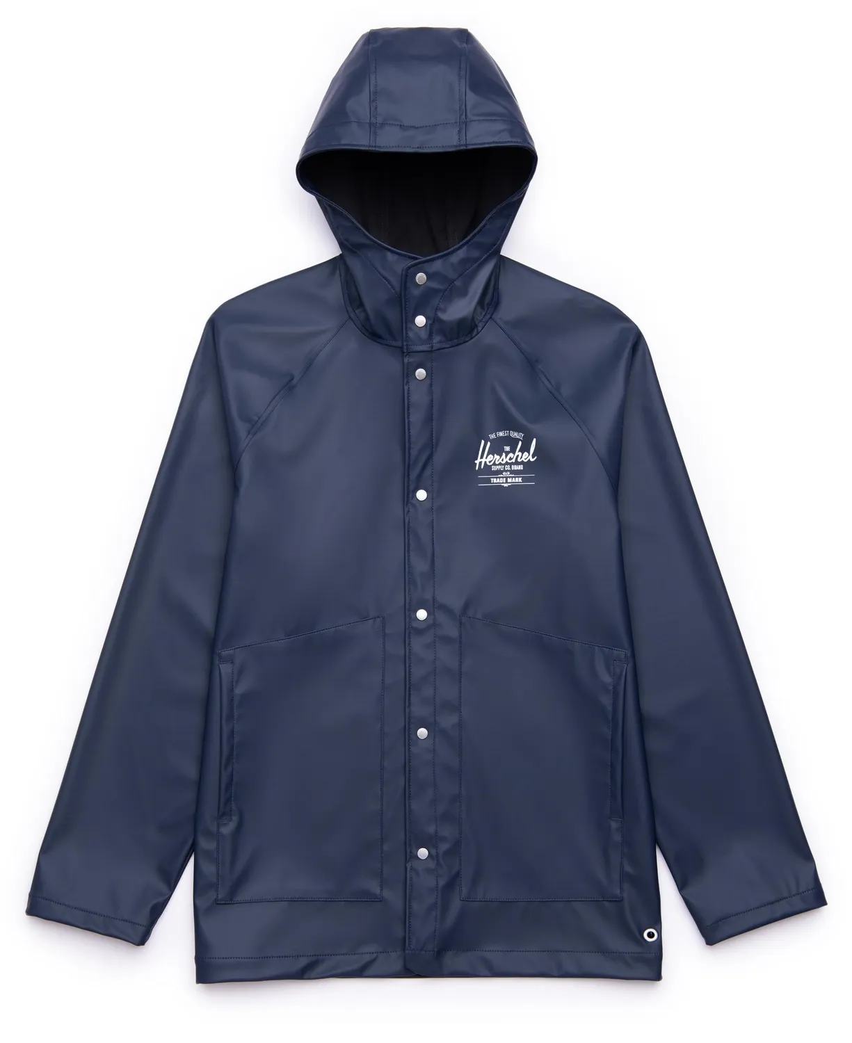 Jas Herschel Supply Co. Men's Rainwear Classic Peacoat White Classic Logo 2
