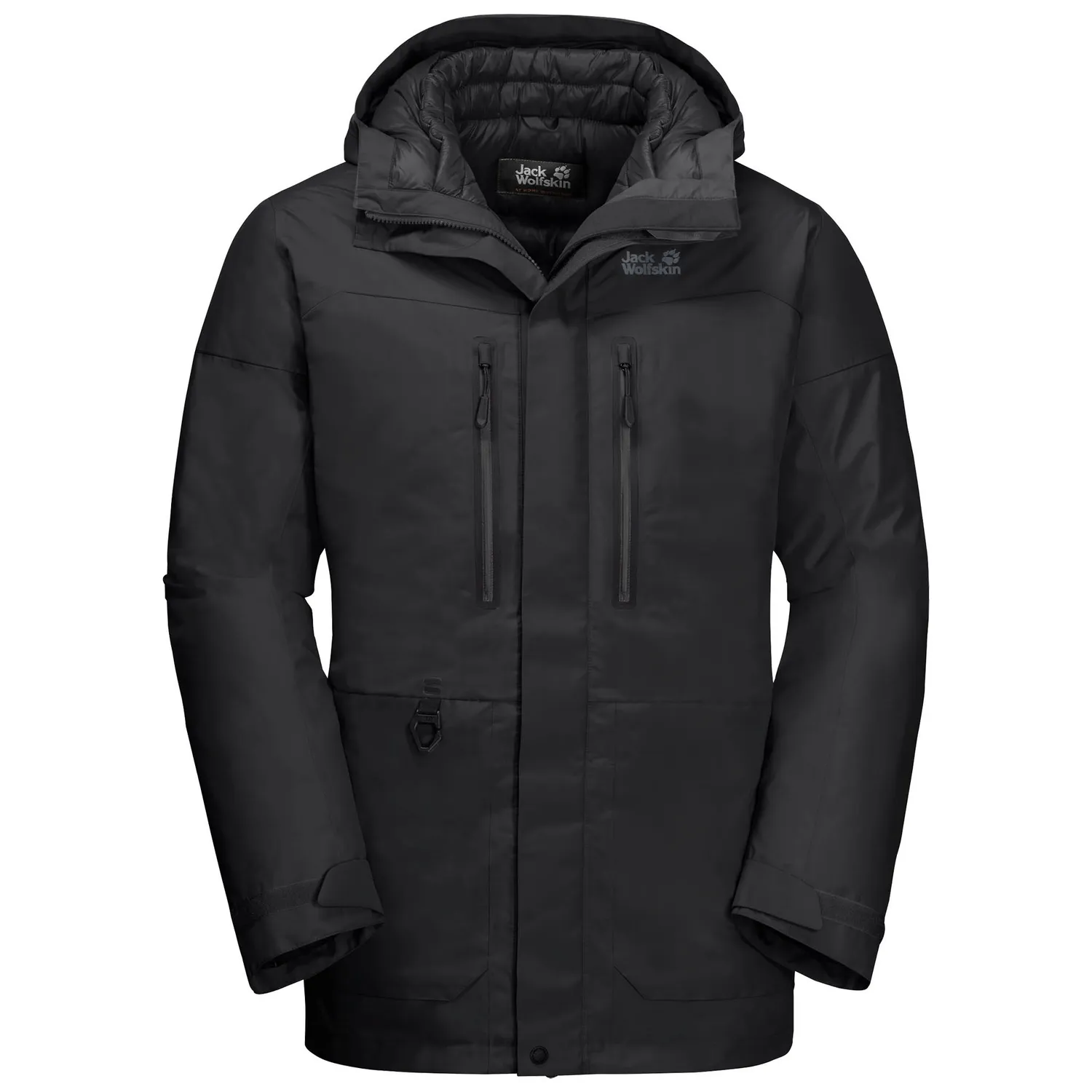 Jas Jack Wolfskin Men North Ice Parka Black
