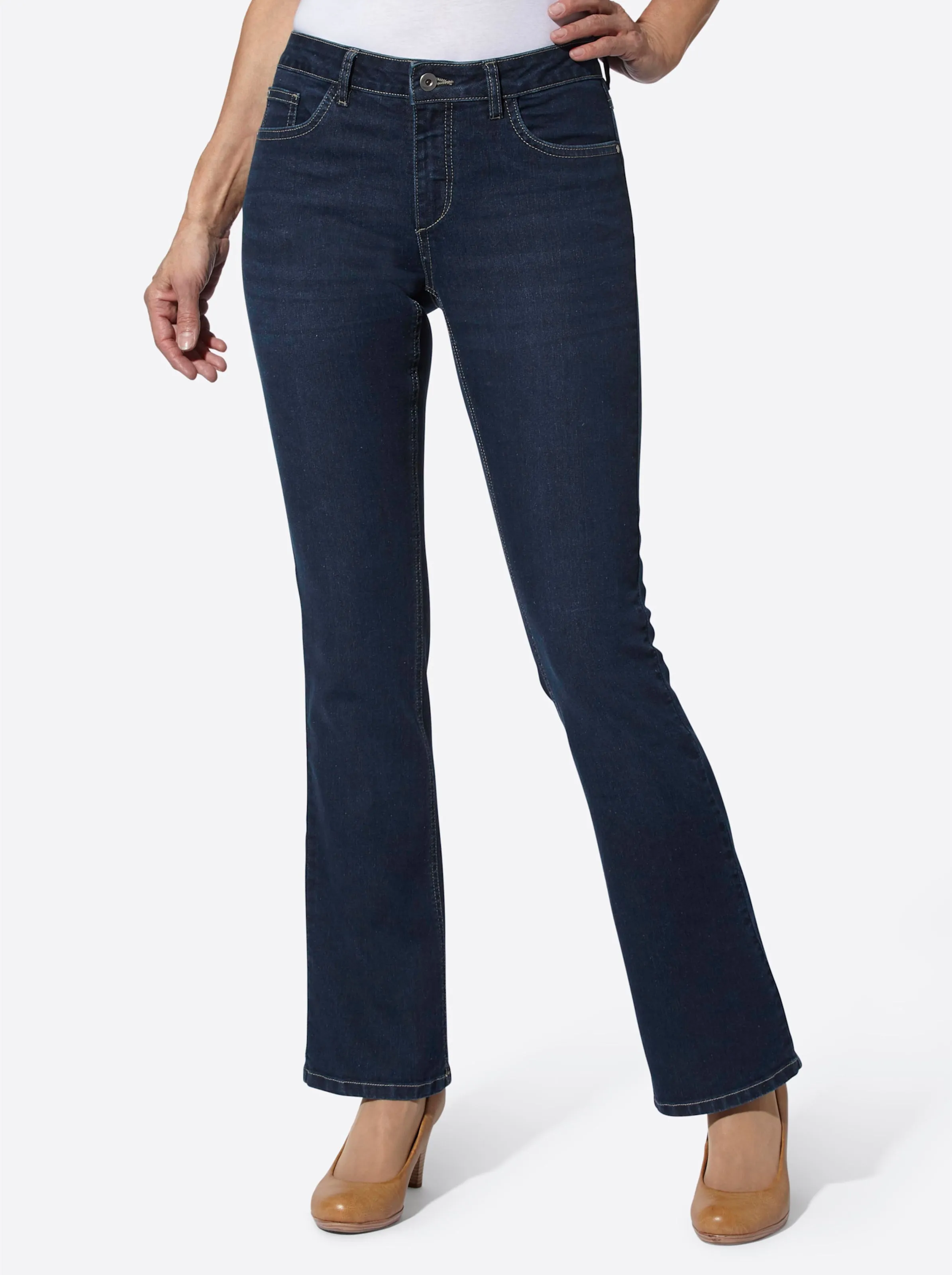 Jeans van vormvast stretchmateriaal