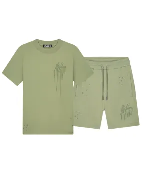 Malelions Malelions Painter Combi-set - Sage Green