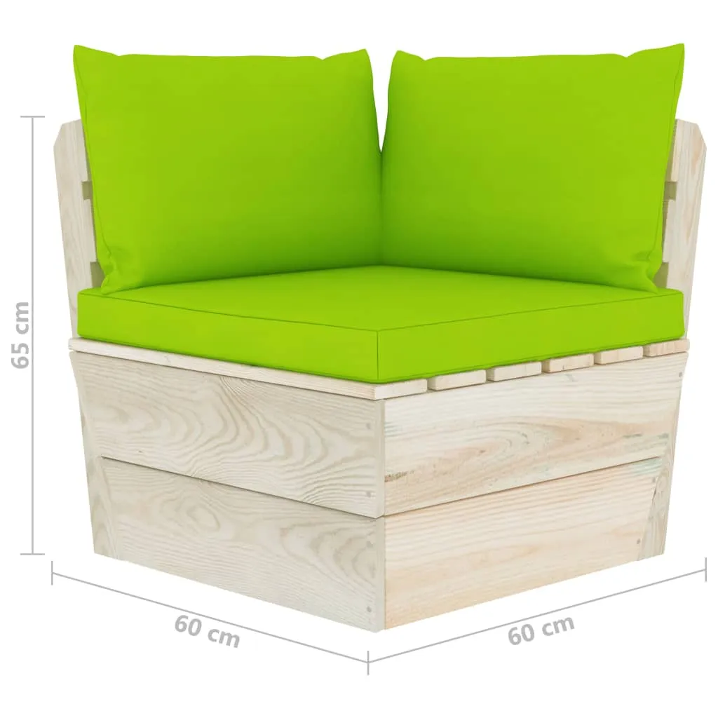 MEDINA 7DELIGE LOUNGESET MET KUSSENS PALLET VURENHOUT