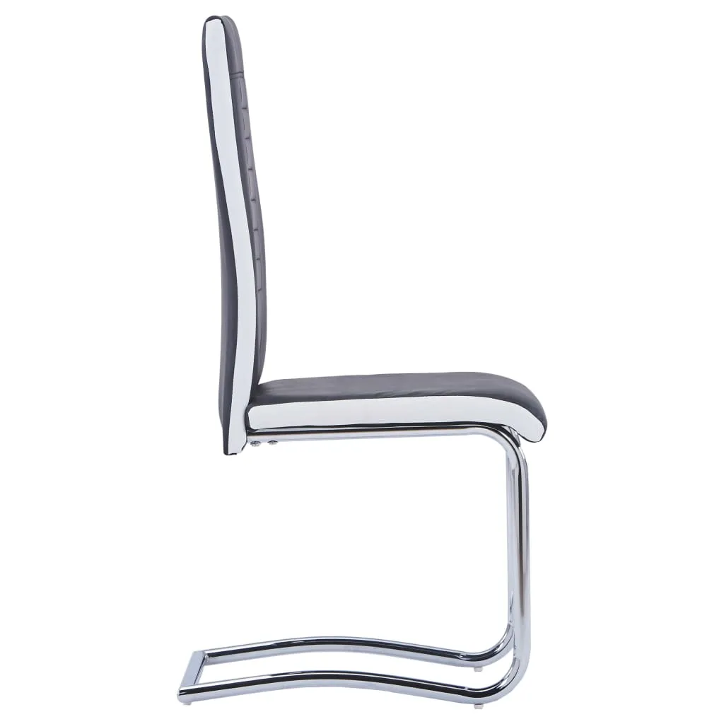 Medina Eetkamerstoelen 2 st kunstleer zwart