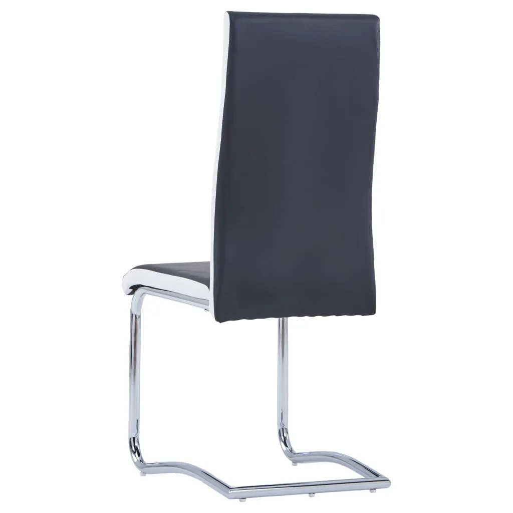 Medina Eetkamerstoelen 2 st kunstleer zwart