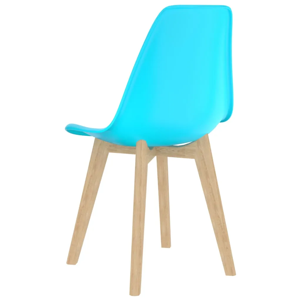 Medina Eetkamerstoelen 4 st kunststof blauw