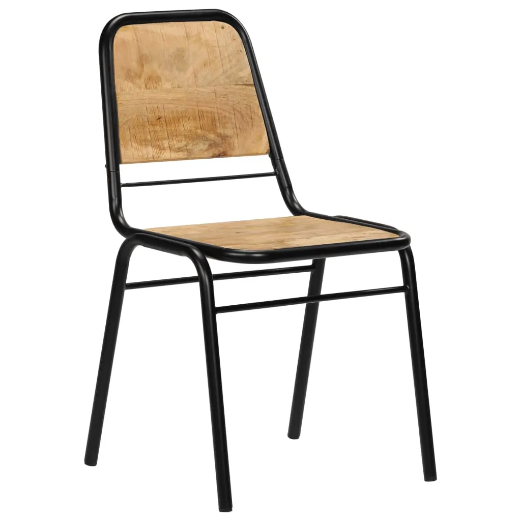 Medina Eetkamerstoelen 4 st massief mangohout
