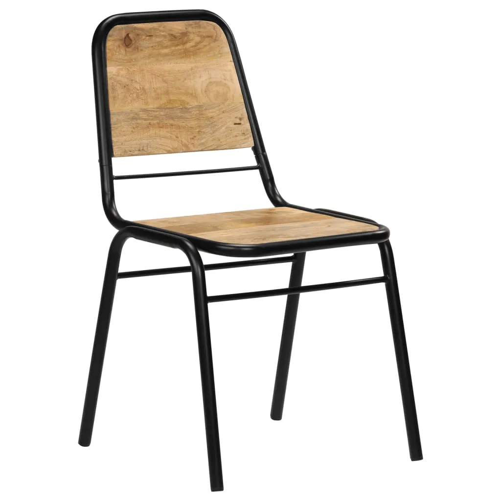 Medina Eetkamerstoelen 4 st massief mangohout
