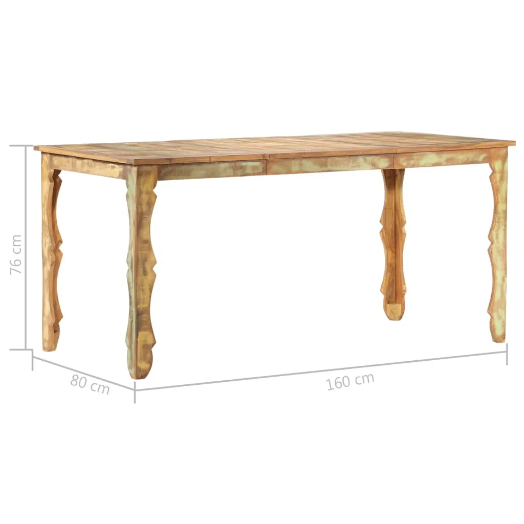 Medina Eettafel 160x80x76 cm massief gerecycled hout