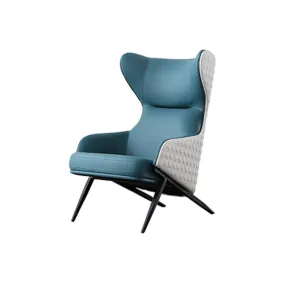 Medina Fauteuil - leer & Hout - Modern