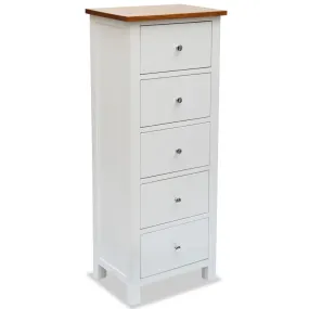 Medina Ladekast hoog 45x32x115 cm massief eikenhout
