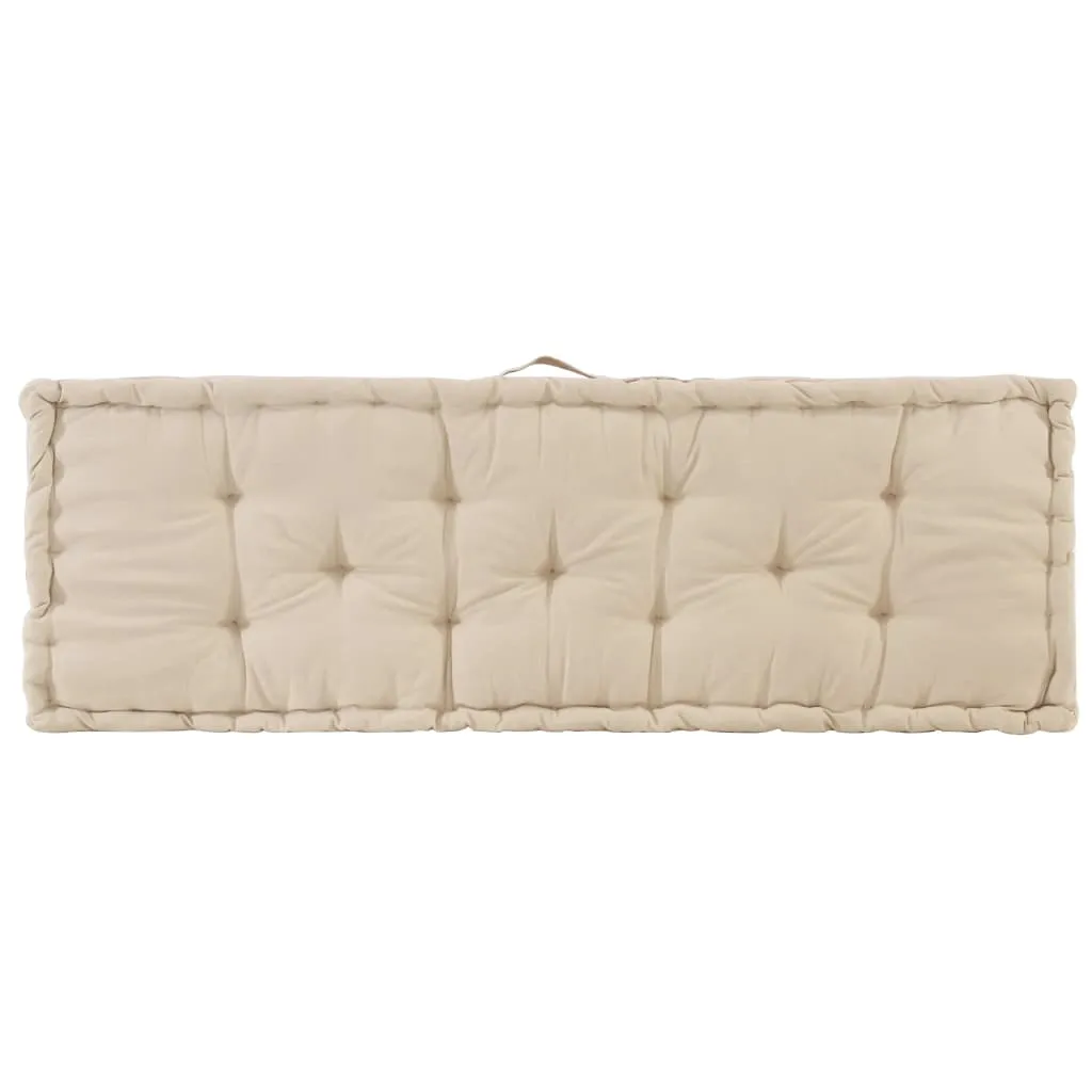Medina Palletvloerkussens 2 st katoen beige