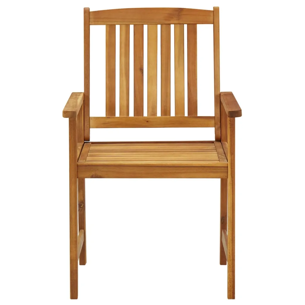 Medina Regisseursstoelen 2 st met kussens massief acaciahout