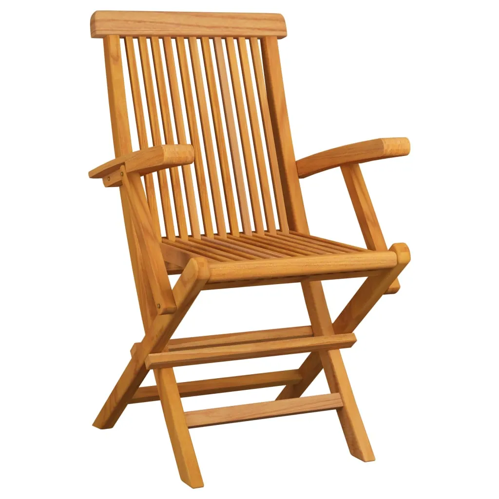 Medina Tuinstoelen 2 st met wijnrode kussens massief teakhout