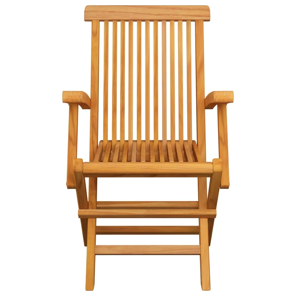 Medina Tuinstoelen 2 st met wijnrode kussens massief teakhout