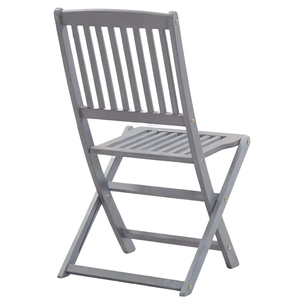 Medina Tuinstoelen 4 st inklapbaar massief acaciahout