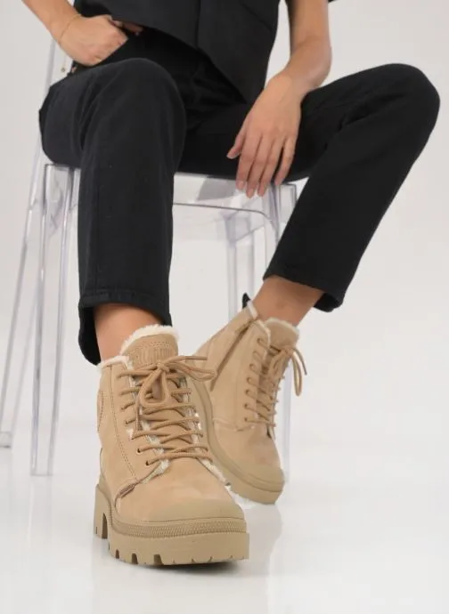      PALLADIUM PALLABASE NBK ZIP WL  BEIGE   