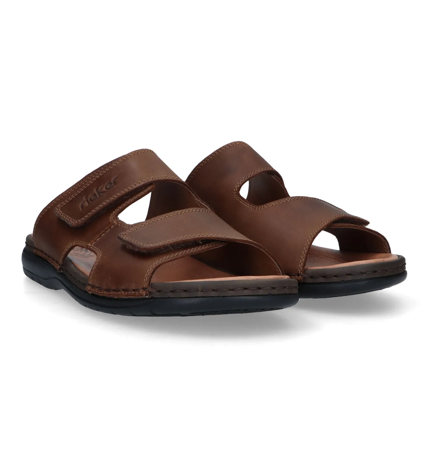 Rieker Slippers bruin