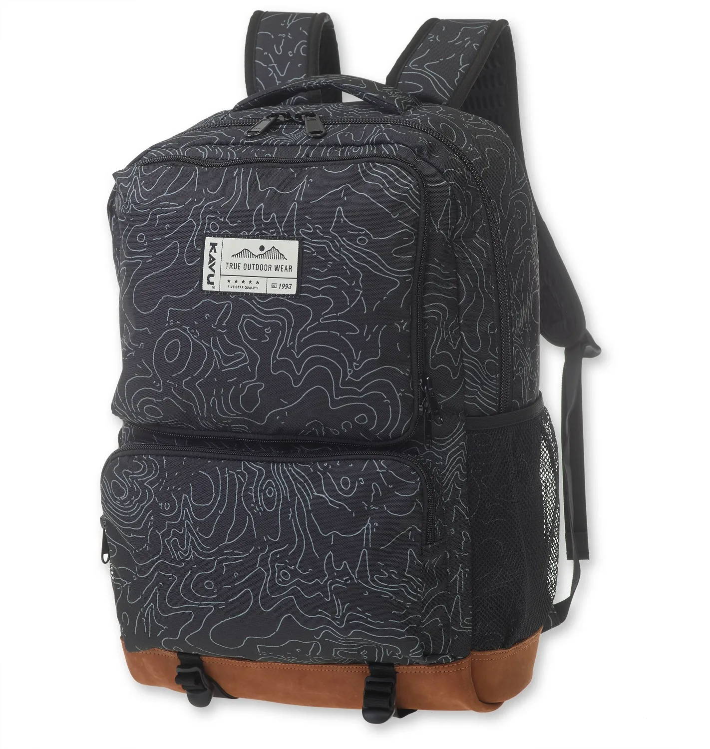 Rugzak KAVU Buckner Black Topo