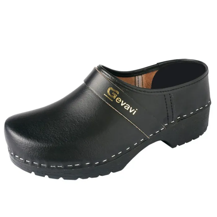SCHOENKLOMPEN GEVAVI  155000 PU  ZWART  ONBEVELIGD