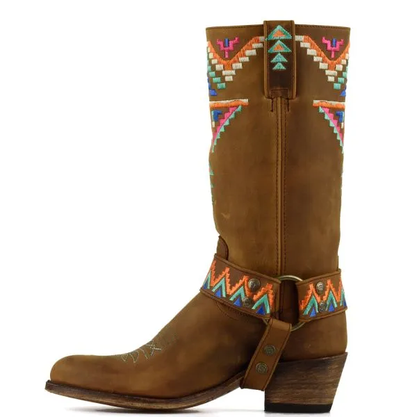 Sendra cowboylaarzen 15552 Ibiza Flota Ours Lavado bruin met spoor