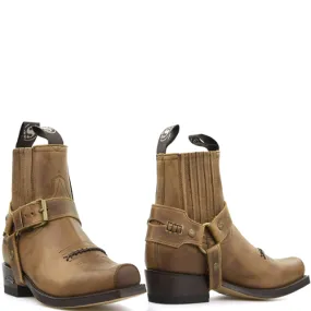 Sendra westernlaarsjes 6445 Sprinter Tang bruin met spoor
