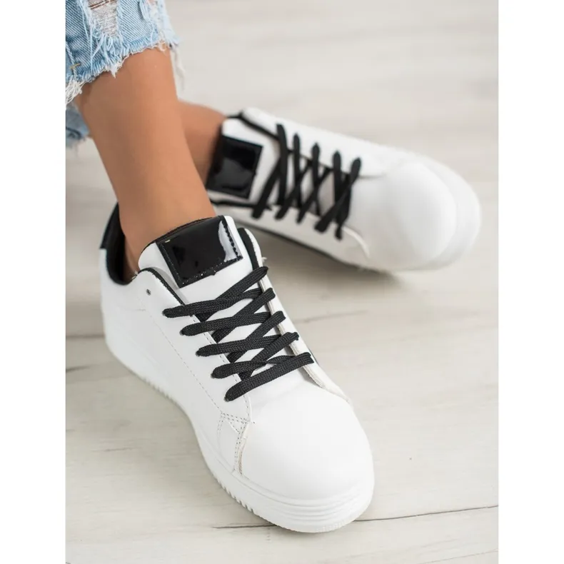 SHELOVET Modieuze sportschoenen wit