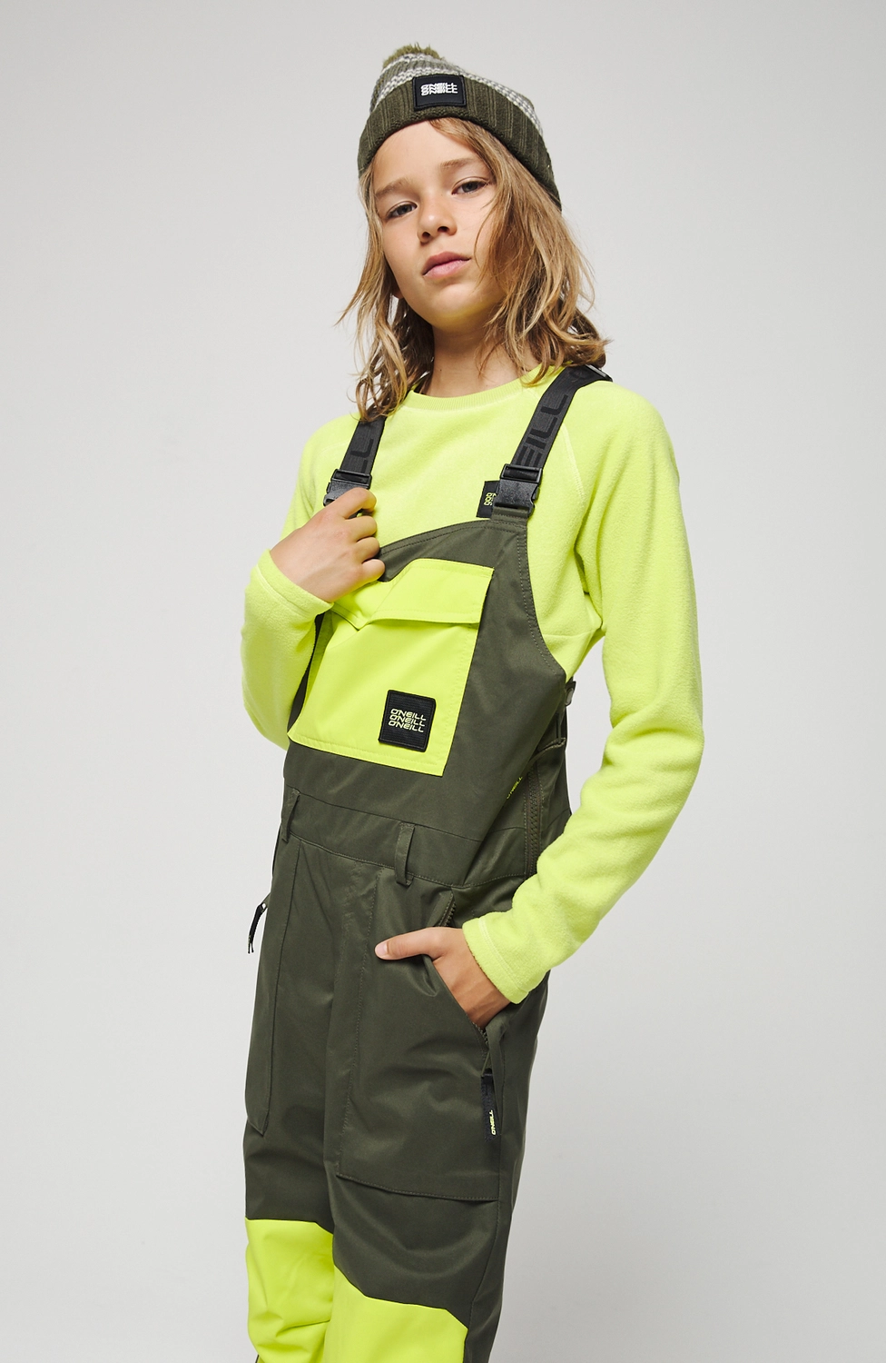 Skibroek O'Neill Boys Bib Pants Forest Night