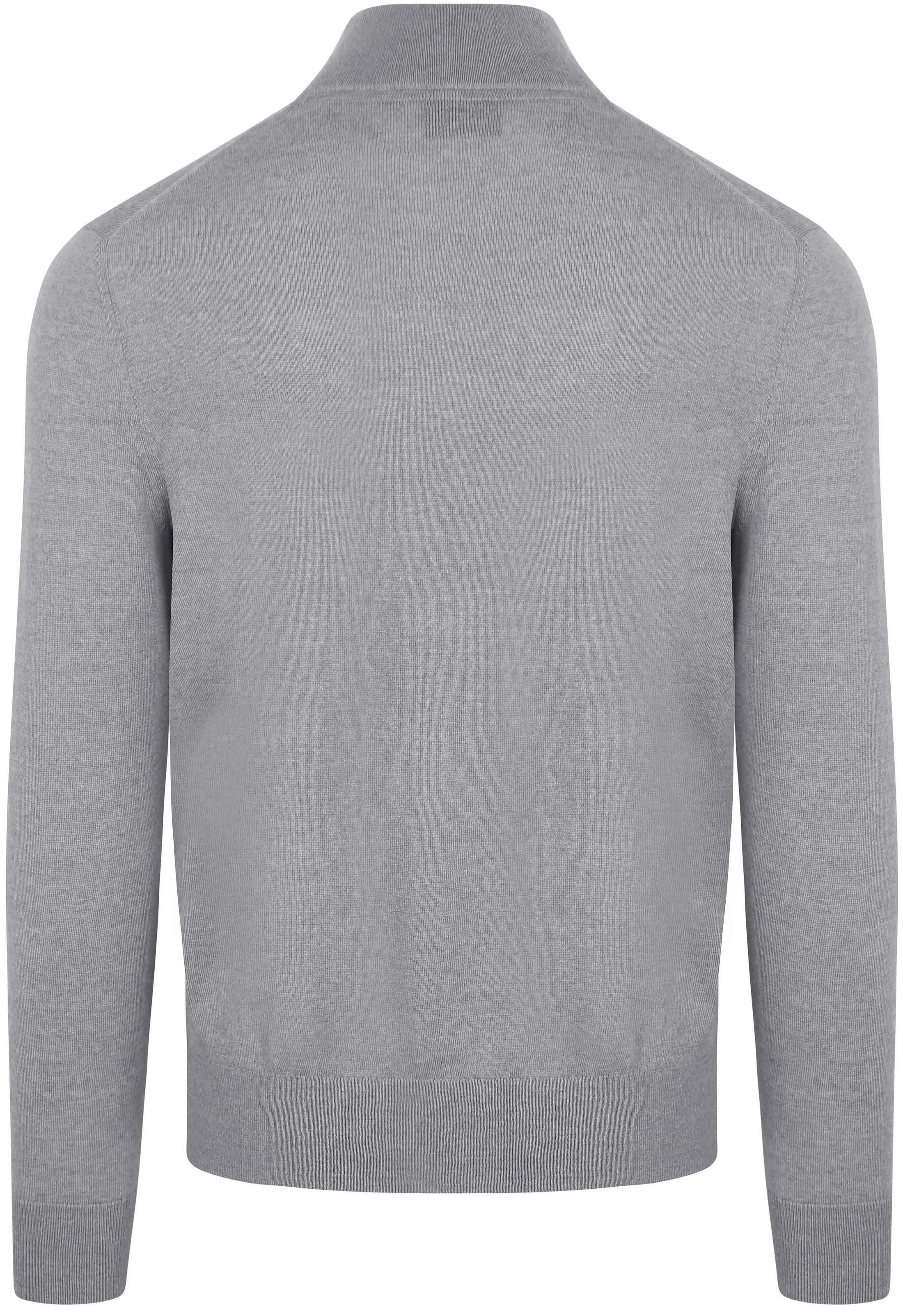 Suitable  Merino Half Zip Trui Grijs