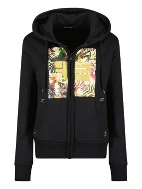 Sweatvest "Fadena" zwart