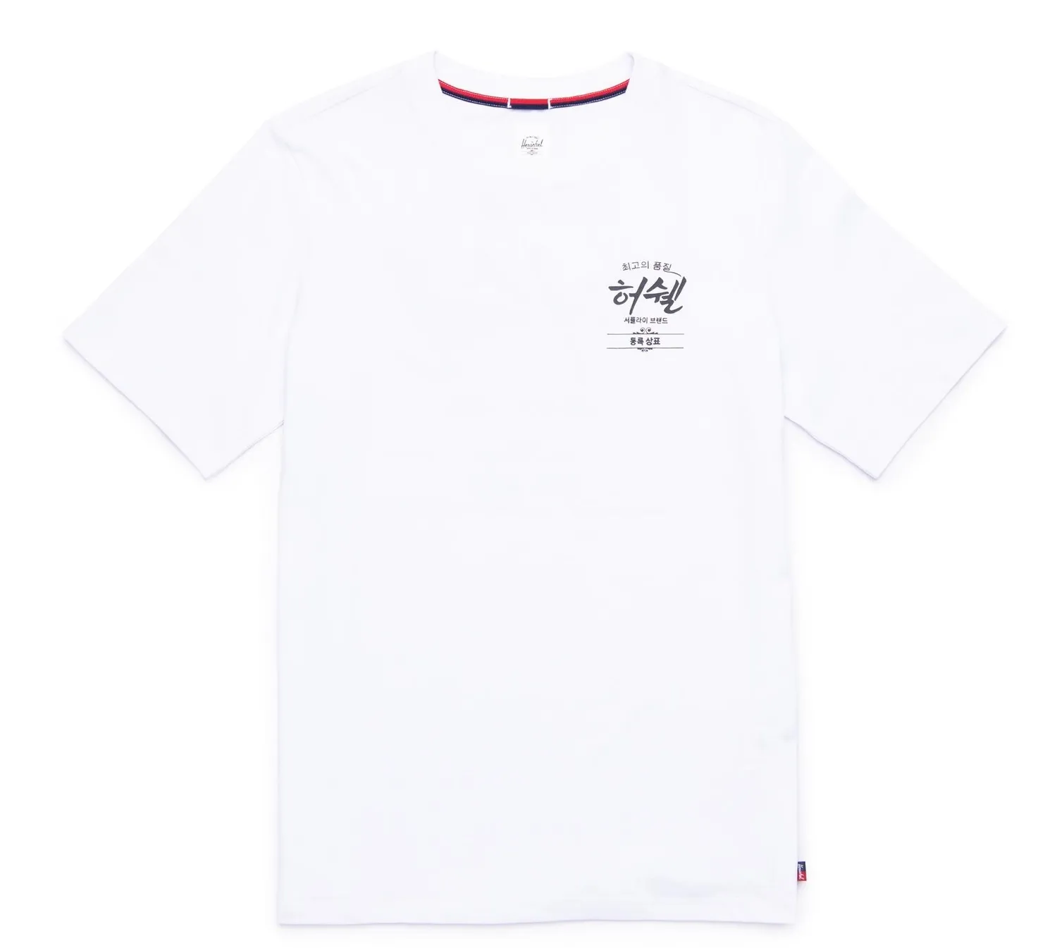 TSHIRT HERSCHEL SUPPLY CO. MEN'S TEE KOREAN CLASSIC LOGO BRIGHT WHITE