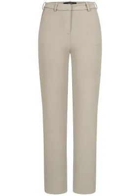 Vero Moda Dames NOOS Slim Fit stoffen broek met 2 zakken grijsbruin