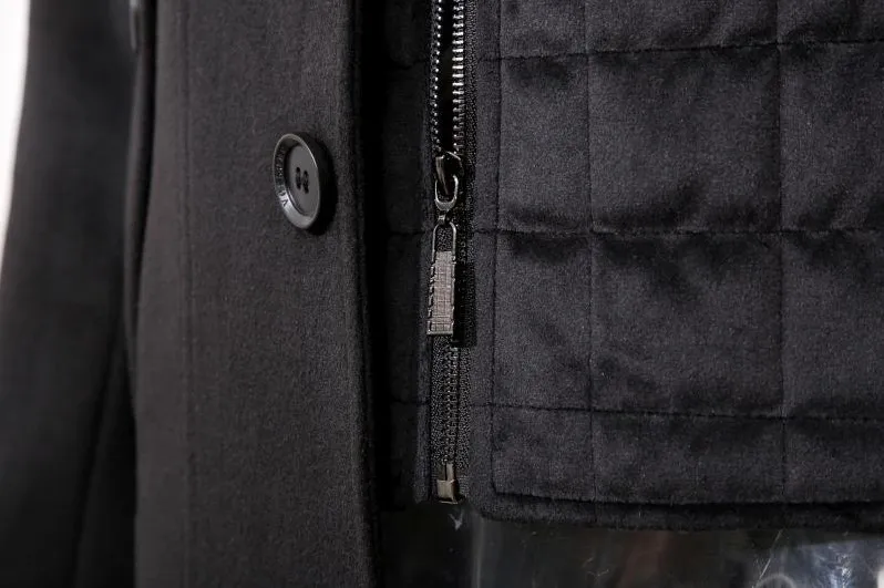 VERSANO JACK HEREN KORTE MANTEL MANTELJAS WINTERJAS M  ZWART