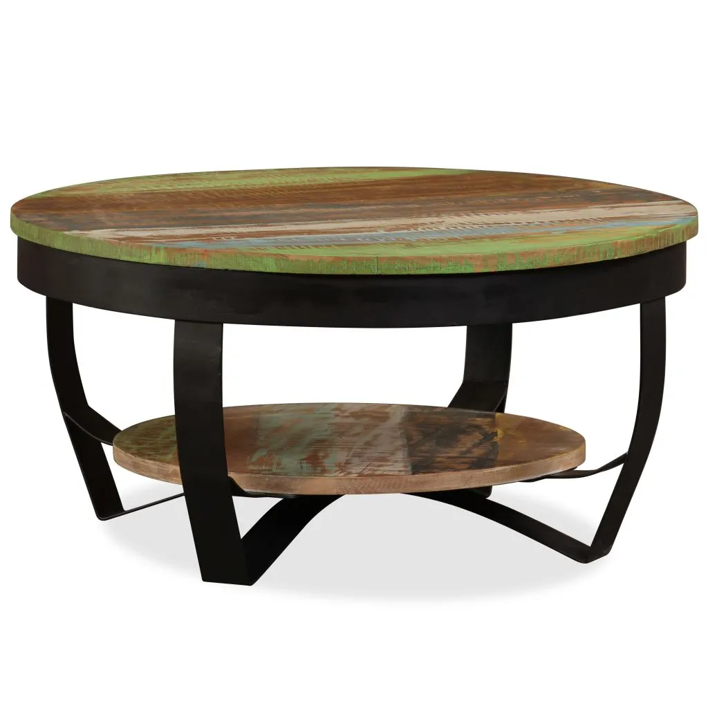 vidaXl Salontafel 65x32 cm massief gerecycled hout