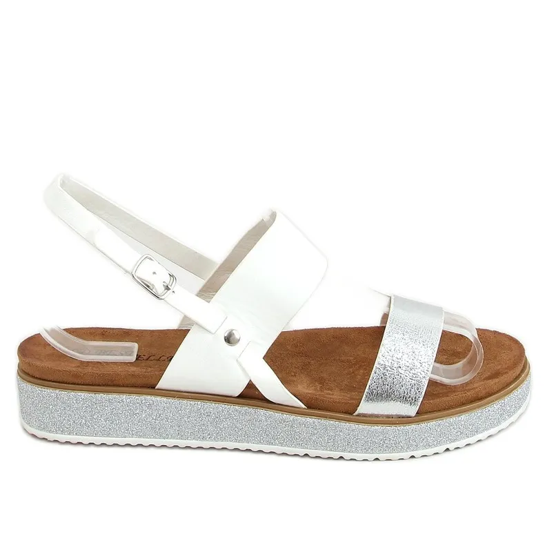 WITTE DAMESSANDALEN 100138SA1 WIT