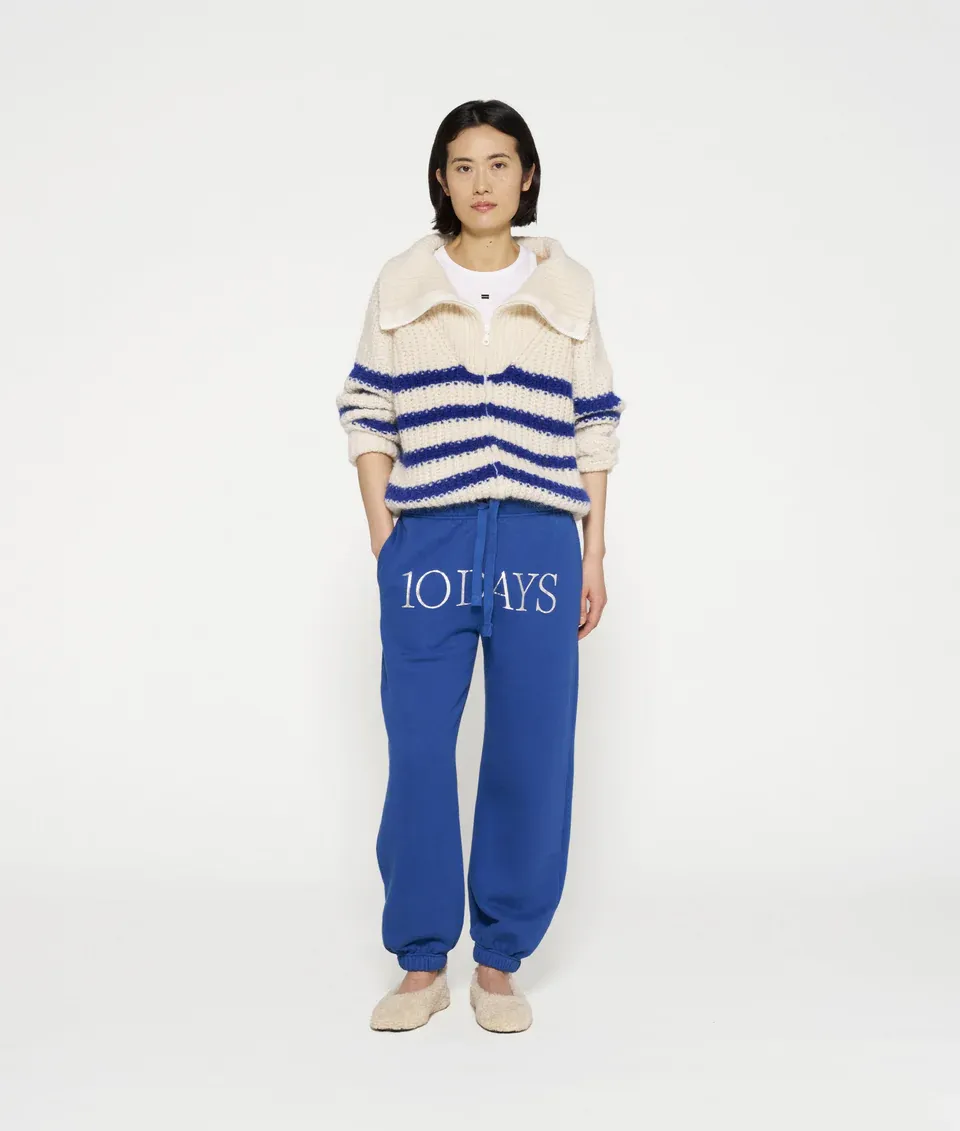 zip cardigan knit stripes 10DAYS