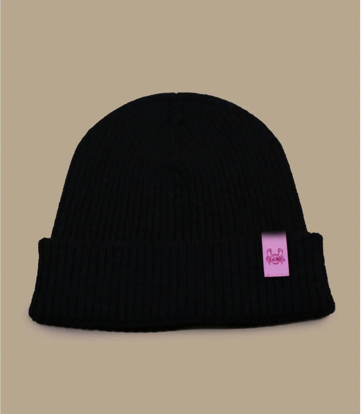 zwartehoed gemaakt in Frankrijk Bonnet Ocean Legend black pink
